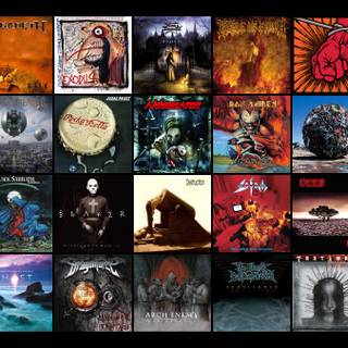 HEAVY METAL COLLAGE WALLPAPER