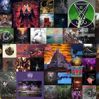 HEAVY METAL COLLAGE WALLPAPER