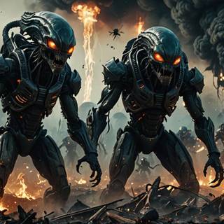 ALIENS WALLPAPER created by SEVEN