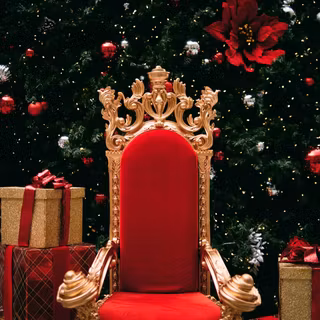 Christmas throne