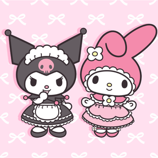 cute kuromi and my melody wallpaper