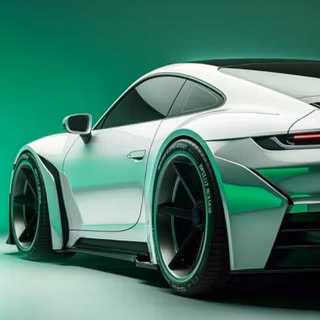 Green Porsche