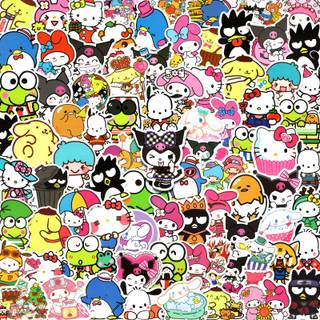 cute sanrio stickers wallpaper