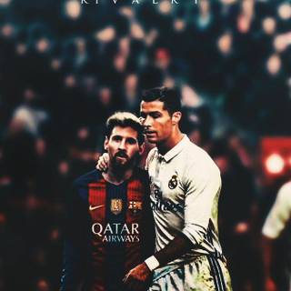 Ronaldo and messi 4k wallpaper