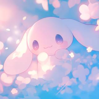 Cinnamoroll Floral Wallpaper