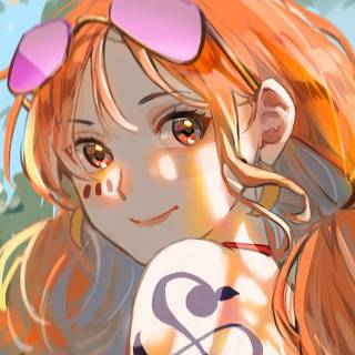 One Piece Nami Watercolor Wallpaper