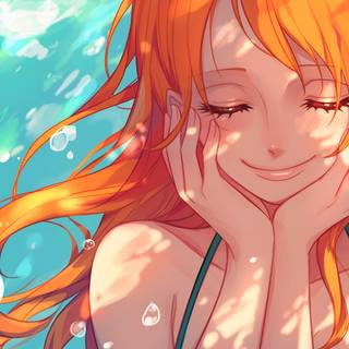 Smiling Nami Wallpaper
