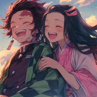Tanjiro And Nezuko Wallpaper