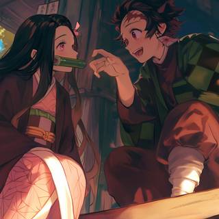 Tanjiro And Nezuko Wallpaper