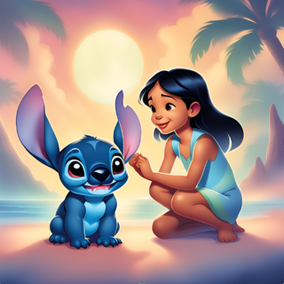 Little girl and friend