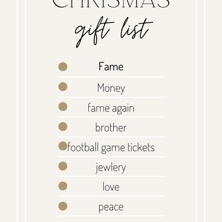 Christmas list