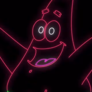 Neon Patrick Star