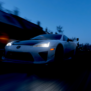 Lexus LFA night winter