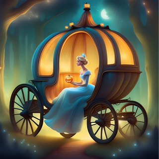 Cinderella and pumpkin carriage