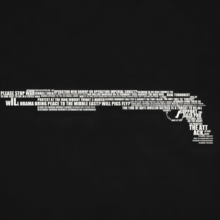 gun with inspiring words
