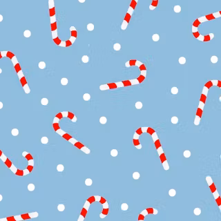 Snowy Candy Canes