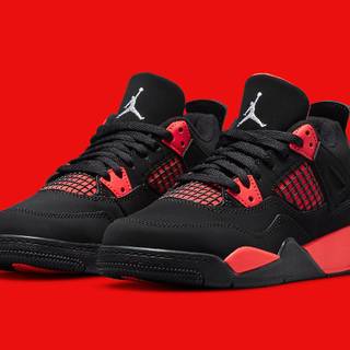 Red Jordans 4
