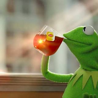 Kermit with da Tea