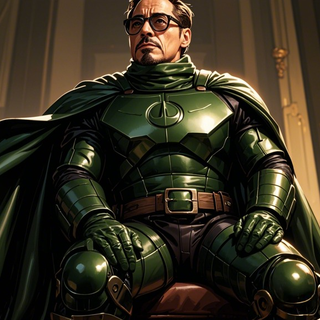 Dr. Doom Robert Downey Jr. Version Marvel Villain AI Results 4K HD Wallpaper Desktop PC Laptop MacBook