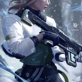 Valorant Deadlock Fan-Art Mobile Wallpaper. 