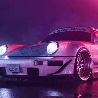 Porsche Rain Wallpaper