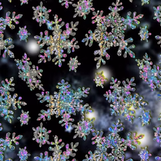 Glass snowflakes
