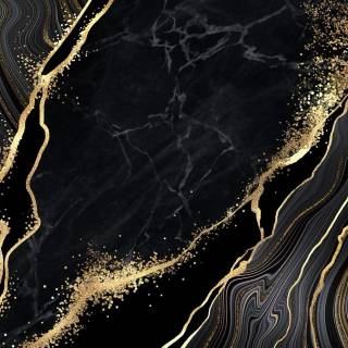 Black and gold marble