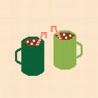 Pixeled hot chocolate