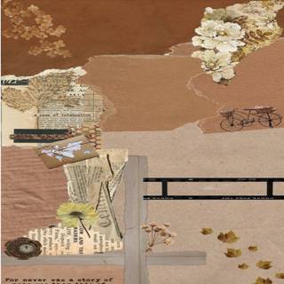 little collage! brown theme!