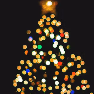 Blurred Christmas Tree