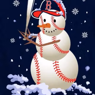 Baaseball snowman 