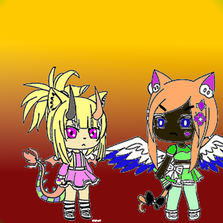 angels and demons meet a human