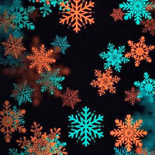 Festive snowflakes