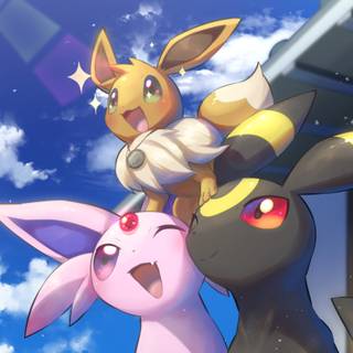 eevee with espeon and umbreon