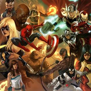 marvel comics 7680x2160