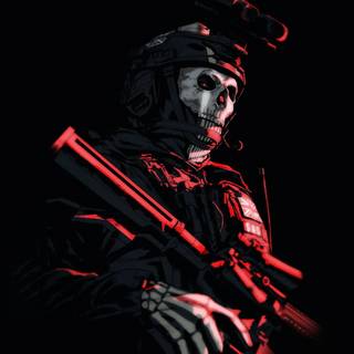 Call of Duty | GHOST | Simon Riely | 4k illustrator Wallpaper 