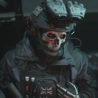 Call of Duty | GHOST | Simon Riely | 4k illustrator Wallpaper PC Mobile Profile picture 