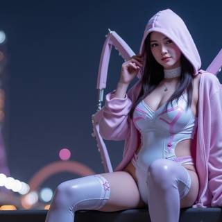 Gwen Stacy, Spidergirl, superhero, night