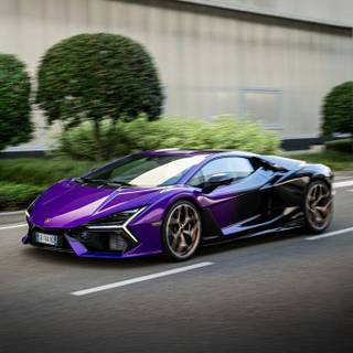 purple lamborghini