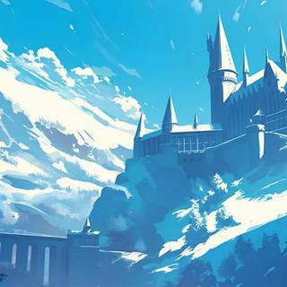 Winter Hogwarts Castle