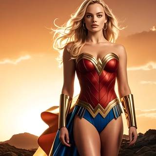 What if Margot Robbie played Wonder Woman?