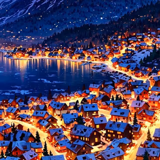 Snowy Village