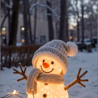Light up snowman