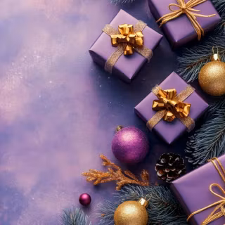 Purple presents