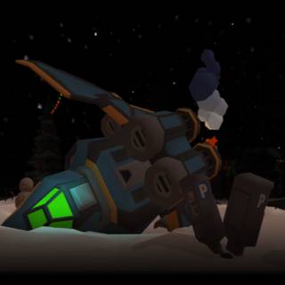 Imposter 3D crashed ship