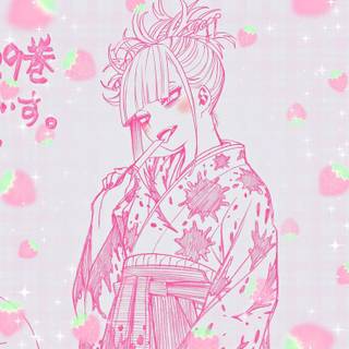 strawberry toga and its pink