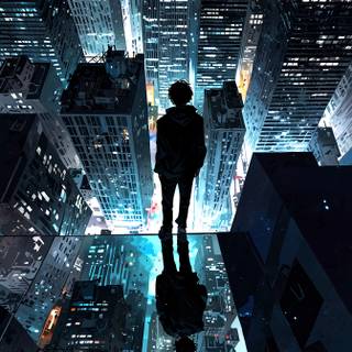 Boy at NIght Inspired by Tokyo Ghoul