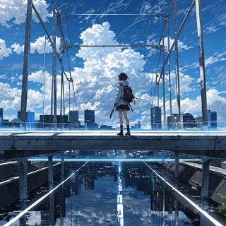 Otherwordly Boy inspired by Makoto Shinkai