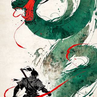 Japanese Dragon Wallpaper for Iphone and Android