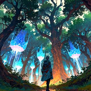 Ancient Forest anime inspired by Makoto Shinkai